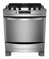 Cocina Whirlpool WF876XG gas natural 5 hornallas acero inoxidable 220V puerta con visor 103L