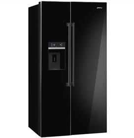 Heladera No Frost Smeg Sbs63ned 616 Lts Dispensero Negro SOLO POR PEDIDO