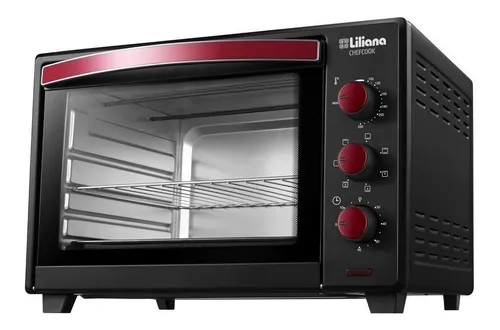 Horno de mesa eléctrico Liliana Chefcook AO946 46L negro/rojo 220V - Cosmo  Cocina-Horno de mesa eléctrico Liliana Chefcook AO946 46L negro/rojo 220V
