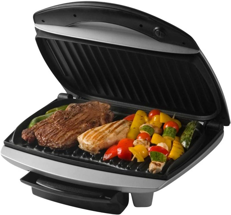 Parrilla Eléctrica 2000 W Antiadherente - Sin Humo, Para Interior Y Exterior, Con Bandeja De Agua, 6 Niveles De Temperatura